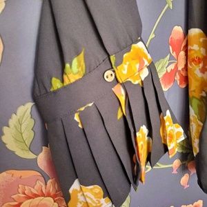 Loft floral blouse autumnal colors